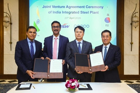 POSCO, JSW Steel sign .3 billion deal to build steel plant in India