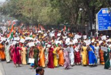 NDA protest in Patna over Women’s Reservation Amendment Bill