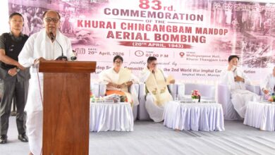 Manipur CM assures support to recent bomb attack victims; commemorates WWII victims​