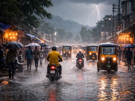 IMD forecasts heavy rain, thunderstorms in Assam for next few days