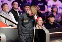 Wilson’s comeback ends teenager Stan Moody Crucible debut in first round