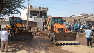 Authorities raze illegal structures in Ahmedabad’s Dhandhuka, disconnect power to accused
