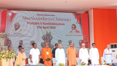 RSS chief Mohan Bhagwat attends Maa Chinmayi Soundarya Temple consecration in Tripura