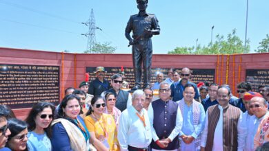 Rajasthan CM unveils Sagat Singh Rathore statue, reiterates support for soldiers​