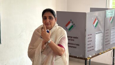 Baramati bypoll: Sunetra Pawar casts vote, urges voters to actively participate in polling process (Ld)