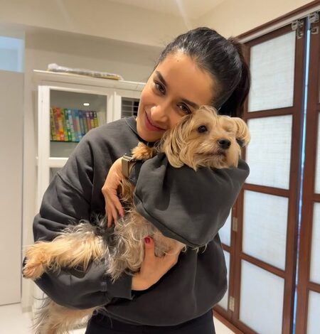 Shraddha Kapoor celebrates her furry friend’s birthday with a cake & lots of cuddles