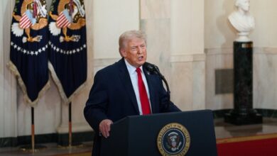 Trump signals possible military action against Iran, says no rush for deal