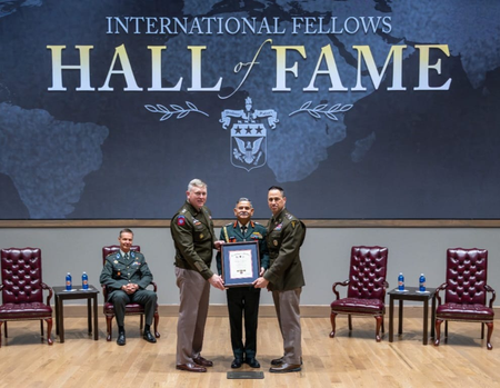 COAS Gen Upendra Dwivedi inducted into International Hall of Fame at US Army War College