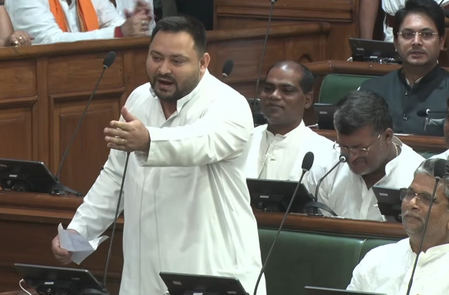 Tejashwi Yadav targets Samrat Choudhary govt during trust vote, flags poor state finances