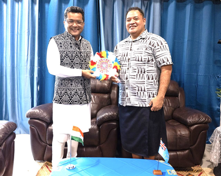MoS Pabitra Margherita meets Tuvalu Minister to boost cooperation on climate, sustainable development