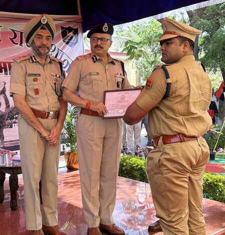 Ace archer Rajat Chauhan bestowed with DGP Commendation Disc for sporting excellence