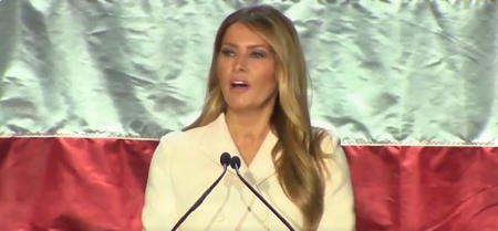 US First Lady Melanie Trump unveils new beehive on White House lawn