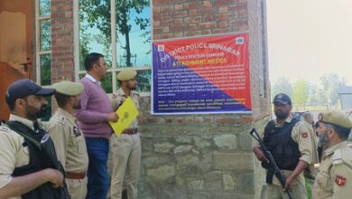 Srinagar Police attach drug traffickers’ assets worth Rs 3.5 crore