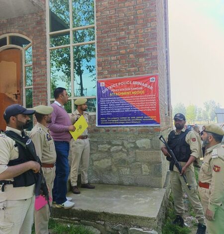 Srinagar Police attach drug traffickers’ assets worth Rs 3.5 crore