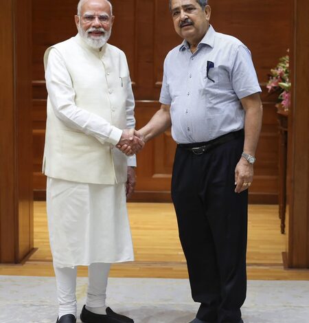 Newly appointed NITI Aayog’s Vice Chairman Ashok Lahiri meets PM Modi