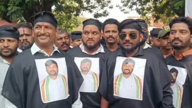 BJP leader’s murder case: Silent march held in Dharwad backing convicted MLA Kulkarni; conspiracy alleged