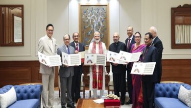 PM Modi releases commemorative stamp for Shri Ram College of Commerce