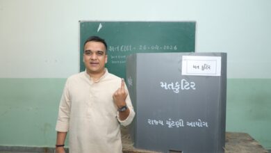 Gujarat local body polls: Dy CM Sanghavi casts vote, greets Gen Z voters