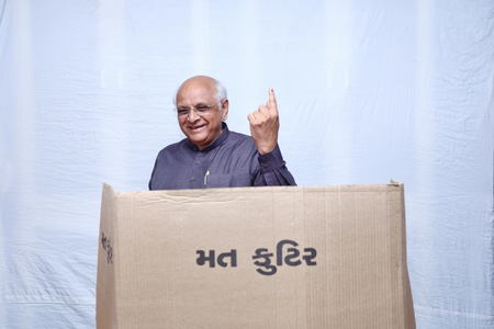 Gujarat local body elections: CM Patel, Union Minister CR Patil among early voters