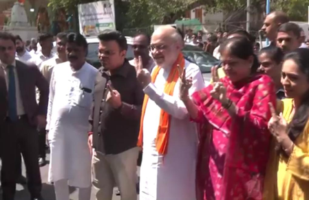 Gujarat local body polls: HM Amit Shah, Jay Shah cast votes in Ahmedabad