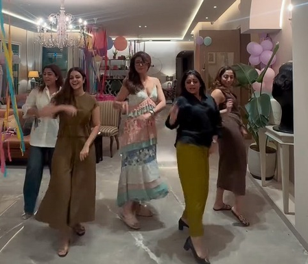 Tahira Kashyap grooves on hubby Ayushmann Khurrana’s ‘Roop Di Rani’ with her girl gang