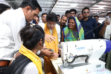 Jyotiraditya Scindia inaugurates Adani Vikas Kendra to boost women’s livelihoods in MP’s Shivpuri district