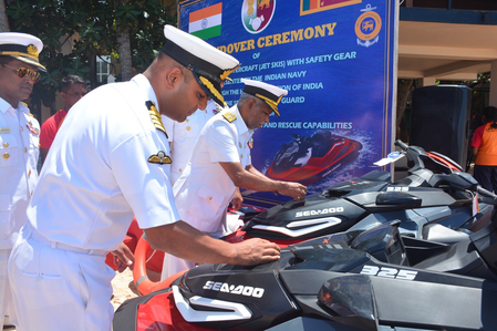 India provides watercraft to Sri Lankan Coast Guard for search and rescue