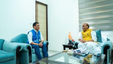 Arunachal CM Khandu meets Rajnath Singh, seeks boost to border infra