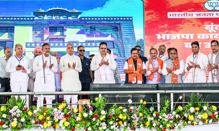 Nitin Nabin opens seven BJP district offices in Rajasthan; Jalore unit gets foundation stone (Ld)