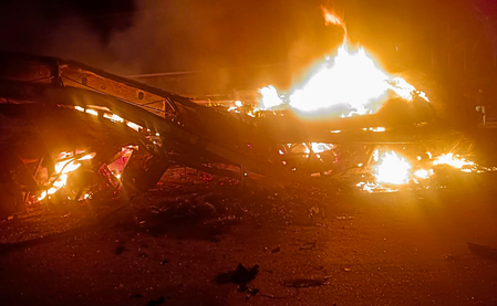 Private bus catches fire in Telangana’s Medak, no casualties