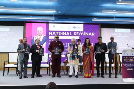 Maha Governor releases JGU’s AI Governance Report at national seminar on AI, Law and Society