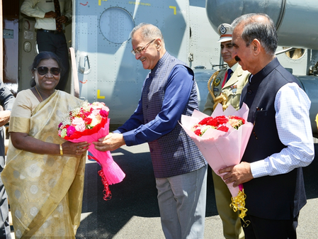 President Murmu arrives in Shimla on six-day visit; to visit Atal Tunnel