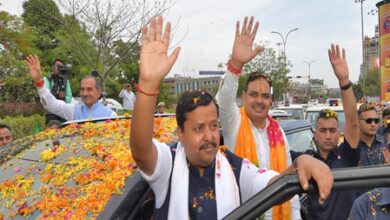 Jaipur turns saffron as BJP chief Nitin Nabin gets grand welcome