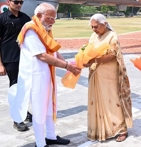 PM Modi gets grand welcome in Varanasi, women power in spotlight