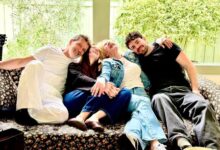 Antonio Banderas shares fun moments with daughter, former wife and son-in-law