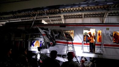 Death toll rises to 14 in Indonesia train accident, president visits victims