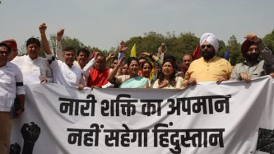 CM Rekha Gupta leads BJP protest in Delhi Assembly over Women’s Reservation Bill