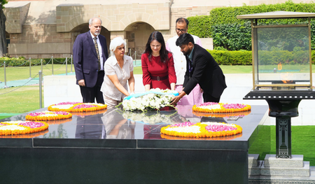 UNGA chief Annalena Baerbock pays homage to Mahatma Gandhi at Rajghat