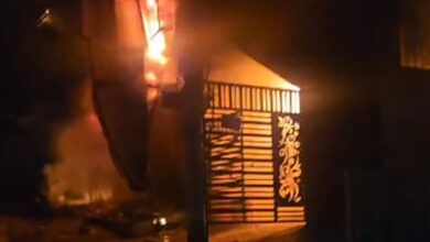 Women leap to safety as midnight blaze engulfs Bengaluru PG; video goes viral