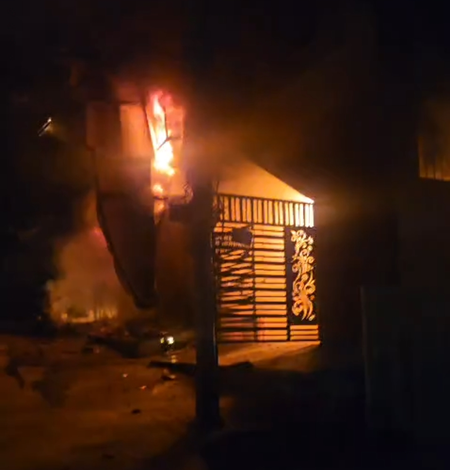 Women leap to safety as midnight blaze engulfs Bengaluru PG; video goes viral