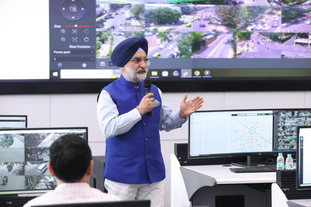 Delhi L-G Sandhu reviews summer action plan at integrated command centre