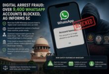 Digital arrest fraud: Over 9,400 WhatsApp accounts blocked, Centre tells SC