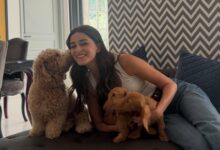 Mom of three Ananya Panday spends some quality time with her fur babies