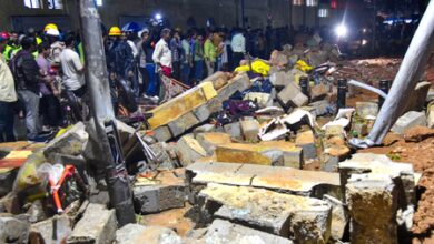 Hospital wall collapse: K’taka Lokayukta Justice Patil inspects site, orders probe