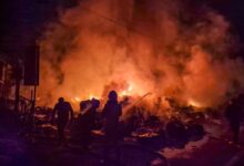 Five burnt alive as moving car catches fire on Delhi-Mumbai Expressway (Ld)