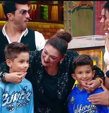 Krushna Abhishek, Kashmera Shah get emotional as twin sons meet ‘Mami’ Sunita Ahuja for the first time since birth