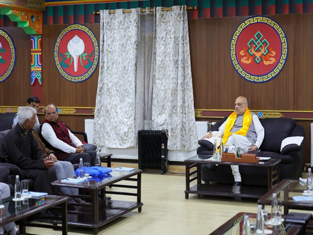 HM Amit Shah to offer prayers at Buddha relics in Leh on Buddha Purnima
