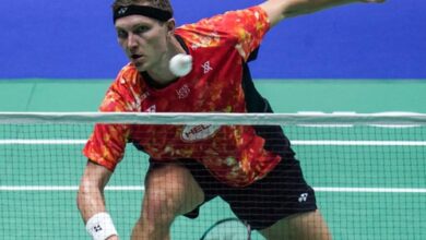 ‘An honour to share the court’: Christie leads tributes after Axelsen retires