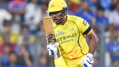 IPL 2026: CSK players wear black armbands in tribute to Mukesh Choudhary’s mother