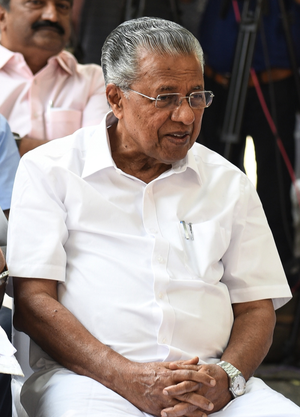 Kerala CM Pinarayi Vijayan submits his resignation to Governor